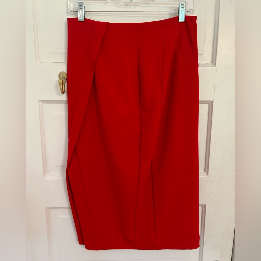 Red pencil skirt | size 8